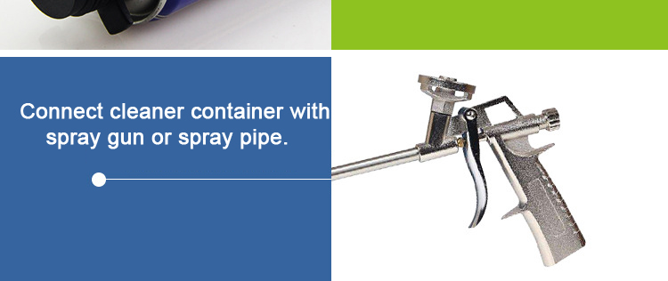 Multi-purpose spray gun foam cleaner