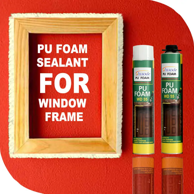 Shuode - Window & Door frame filler wooden no nail installation door's fixationinsulation PU foam sealant Expandable Pu Foam 1