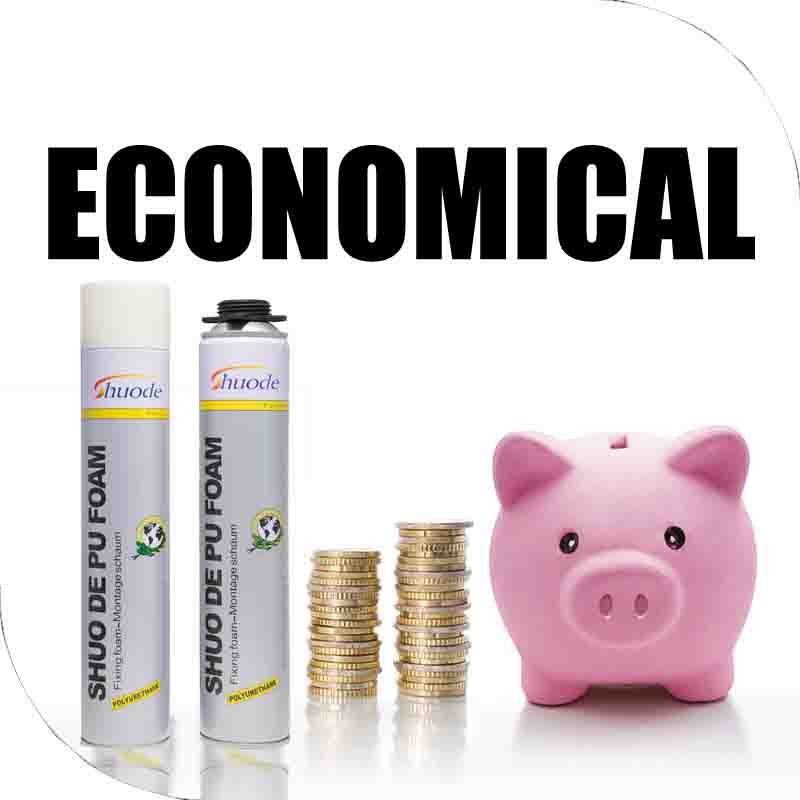 Shuode - Fuerte adhesivo reforzado espuma de poliuretano con contracción espuma de espuma de PU expandible 61