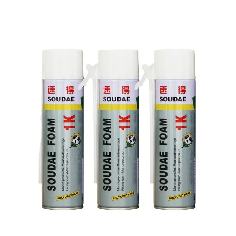 Shuode - 500 ml 750 ml hoher Dichte wasserdichtes Polyurethanspray -Schaum für die Isolierung erweiterbarer PU -Schaum 1