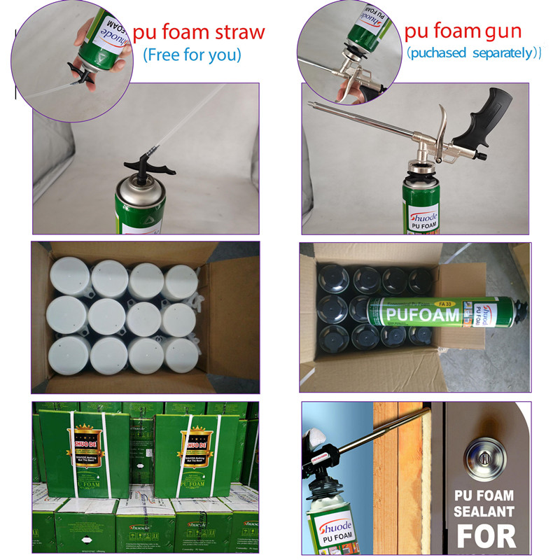 Adhesivos de fusión en pulverización de pulverización FUMA DE POLIOURETANO SELANTE DE ESPOCIONA DE UN COMPONENTE 11