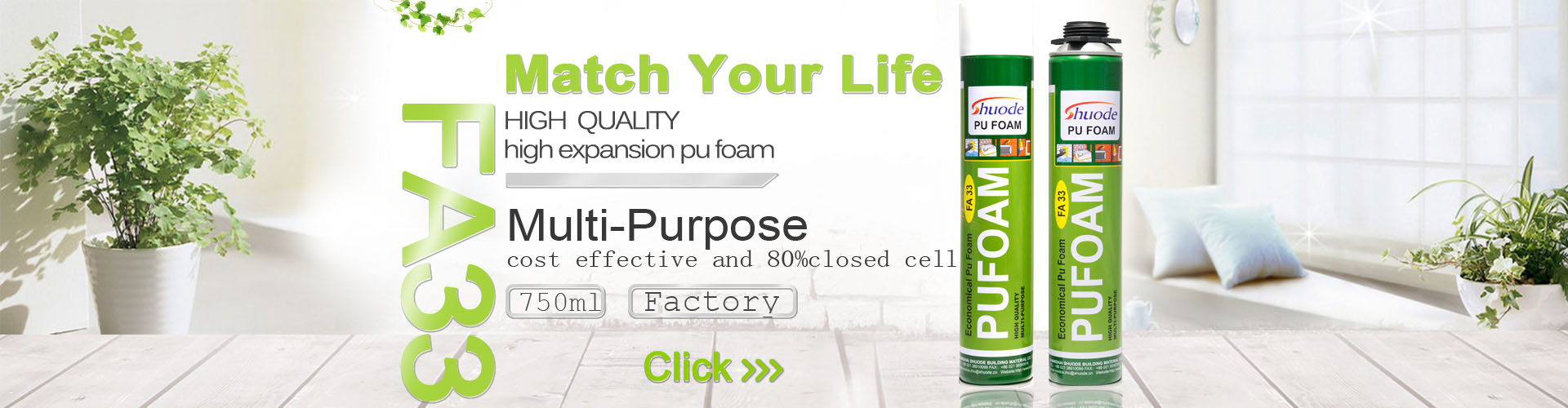 Adhesivo de polvo de espuma de poliuretano multipropósito para ventana y huecos 17