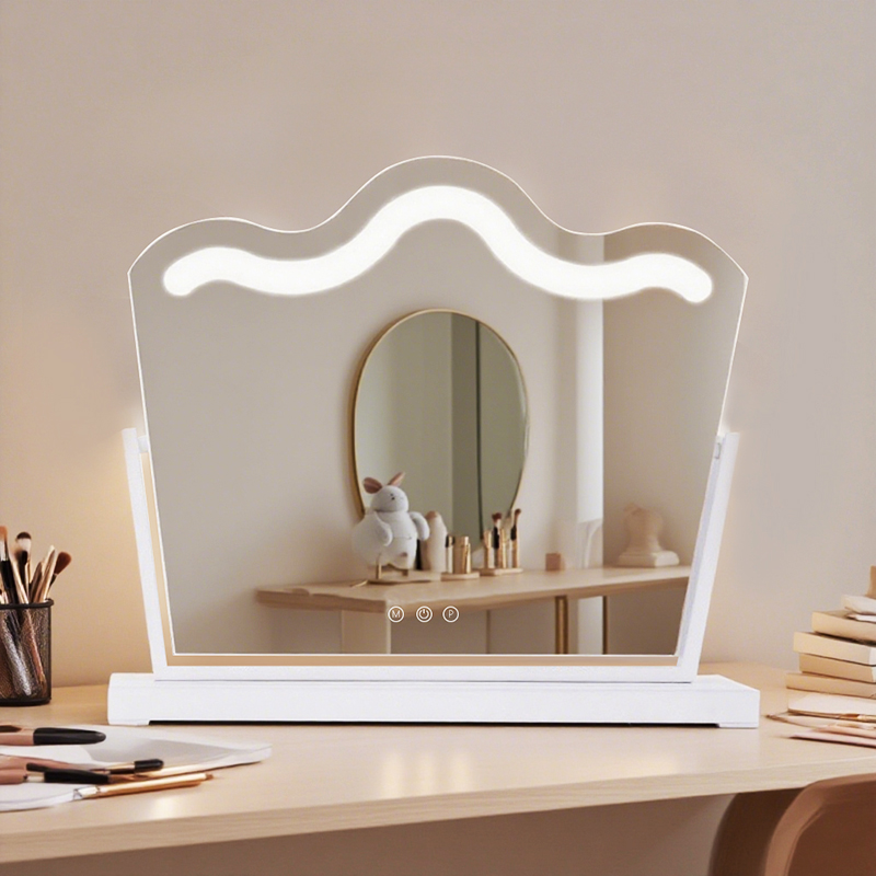 Miroir de maquillage LED Crown HD pour studio de maquillage, LOGO personnalisé BWLLNI 4