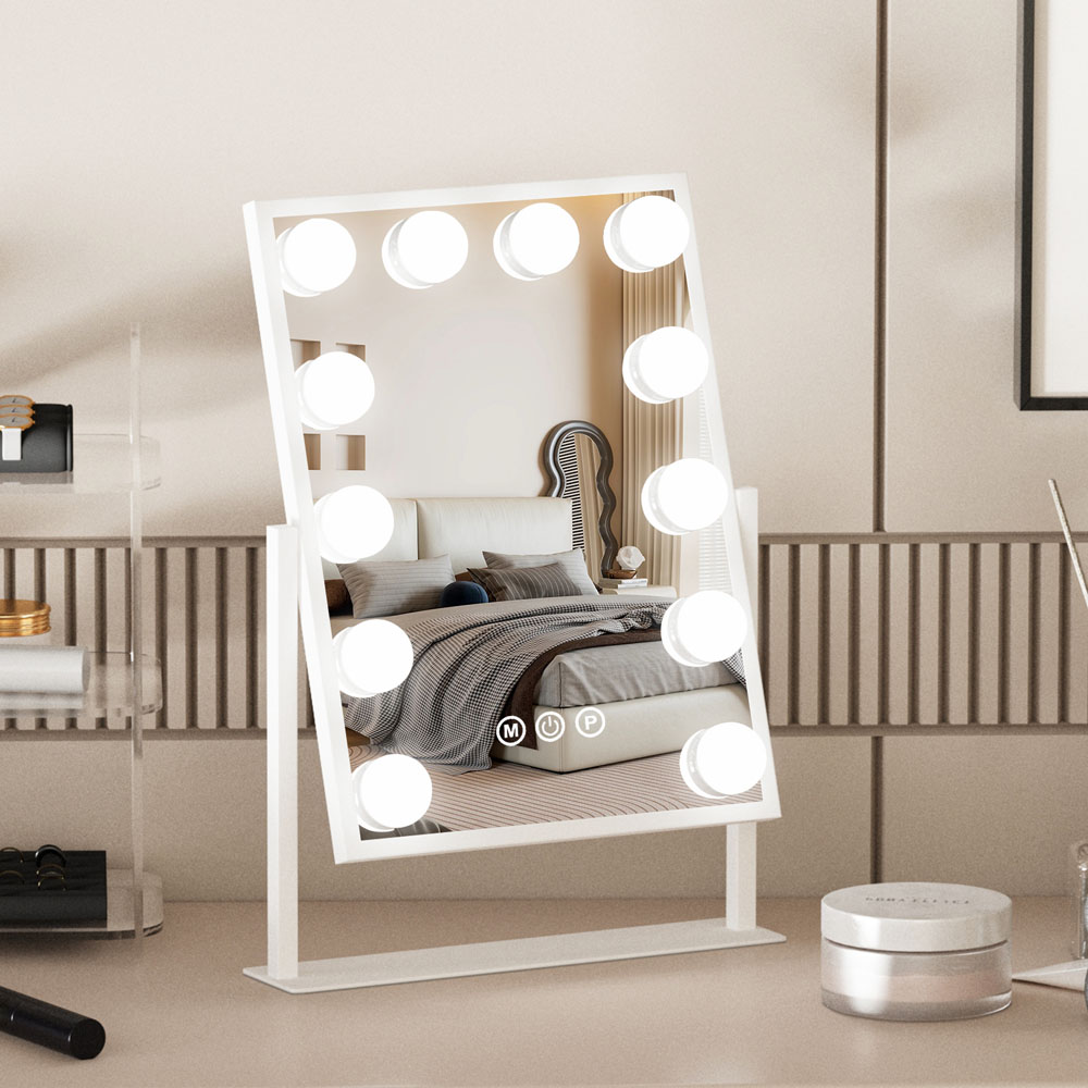 Miroir de maquillage Hollywood avec lumière à intensité variable, haute qualité, pour le grossiste BWLLNI 3
