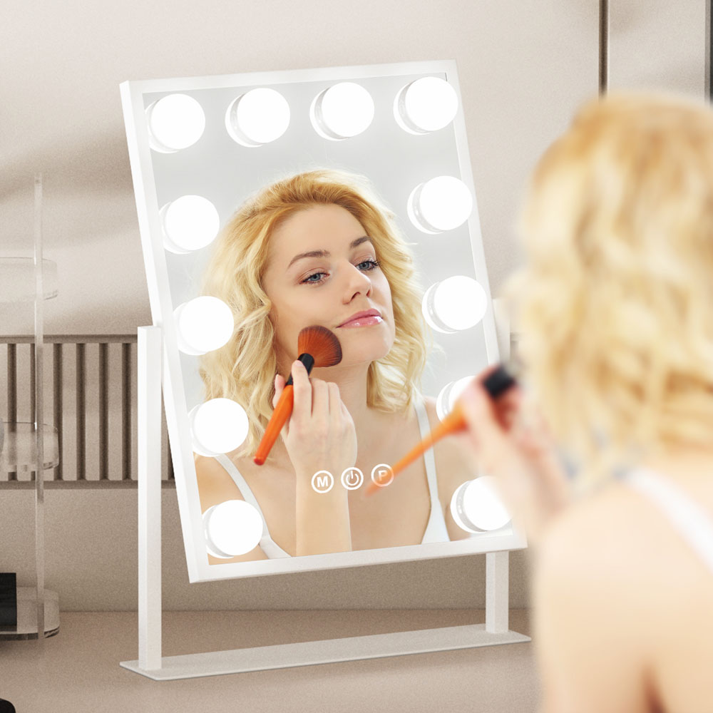 Miroir de maquillage Hollywood avec lumière à intensité variable, haute qualité, pour le grossiste BWLLNI 4