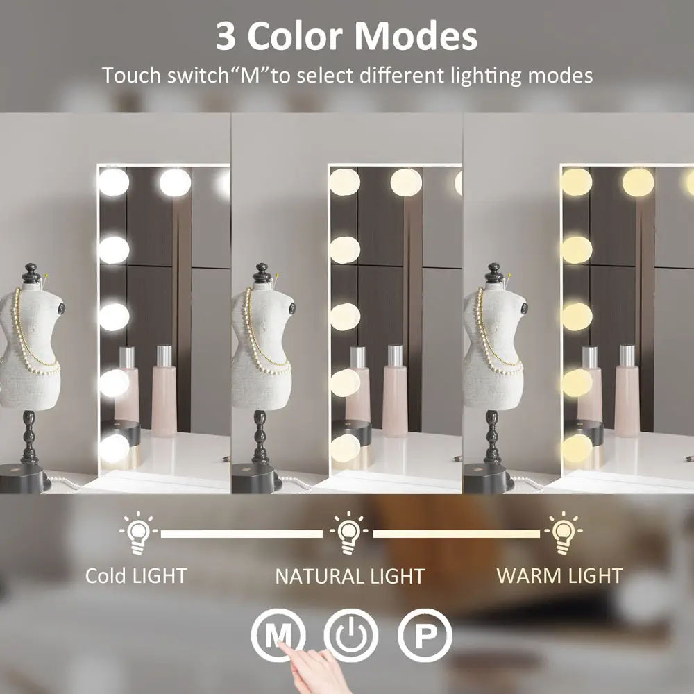 La migliore azienda produttrice di specchi da trucco con illuminazione dimmerabile. 3