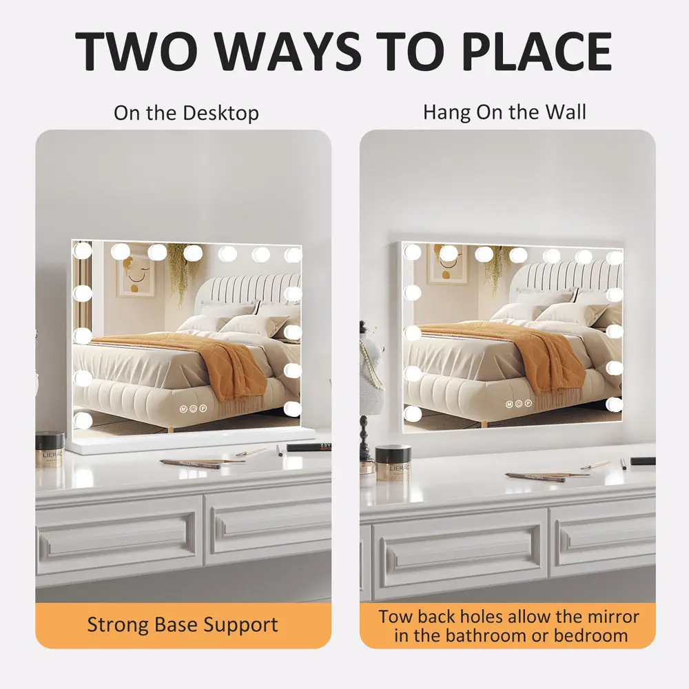 La migliore azienda produttrice di specchi da trucco con illuminazione dimmerabile. 4