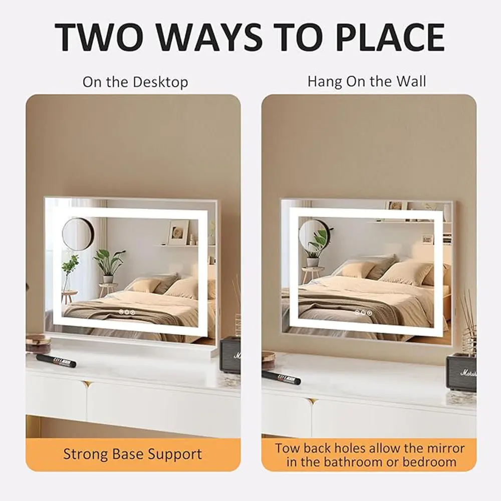 Specchio da bagno a LED retroilluminato dimmerabile, fabbrica di specchi da bagno 5