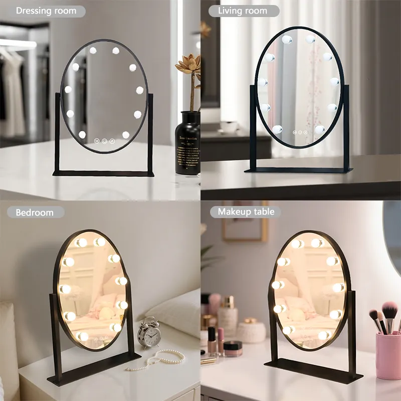 Specchio rotondo per il trucco con luci a LED di BWN Lighting 7