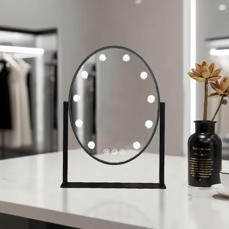 Specchio rotondo per il trucco con luci a LED di BWN Lighting 3