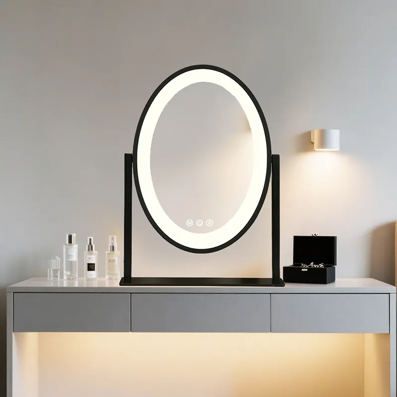 BWN Lighting Round Vanity Mirror with Lights Factory 2
