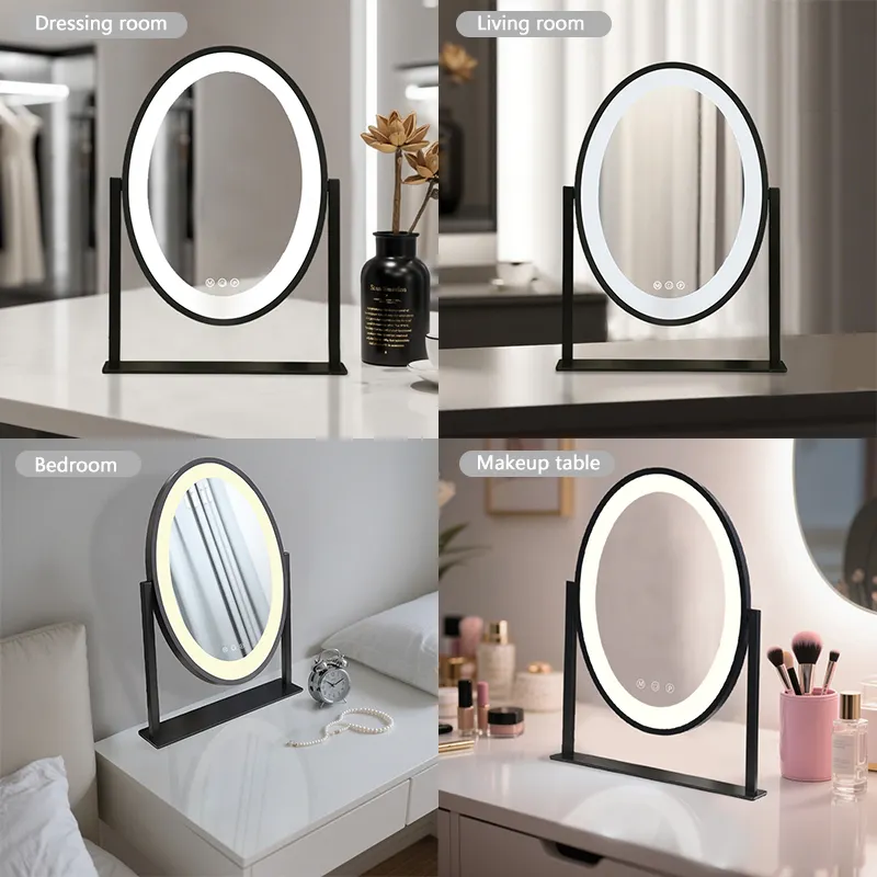 BWN Lighting Round Vanity Mirror with Lights Factory 6