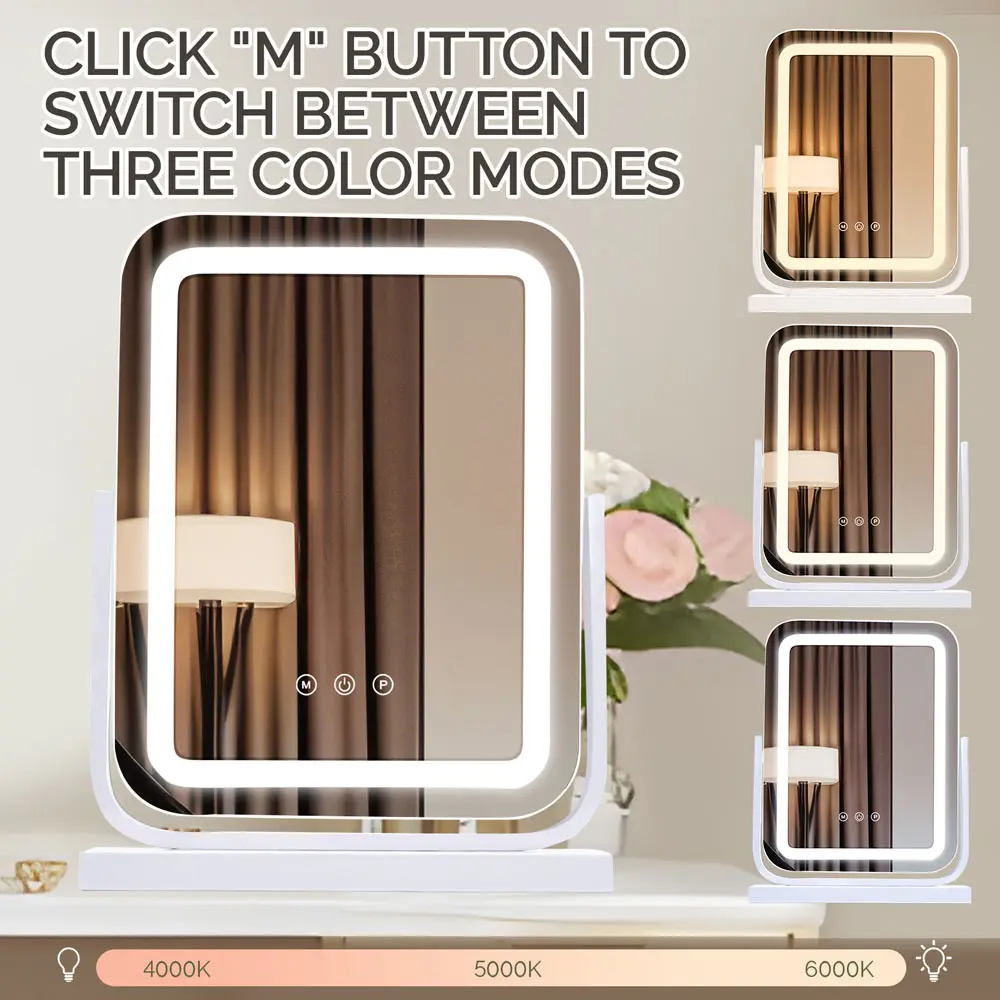 Specchio rotondo Smart LED per bagno, specchio da bagno, fabbrica 9