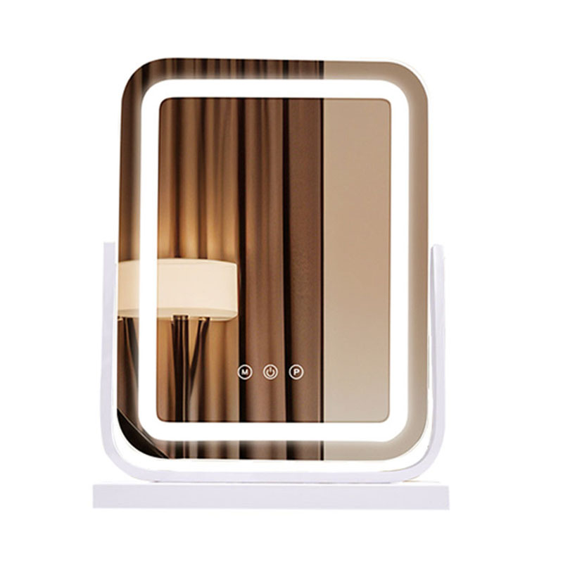 Specchio di bellezza professionale con luce LED, rotazione a 360°, adatto per uso domestico e alberghiero BWN 1