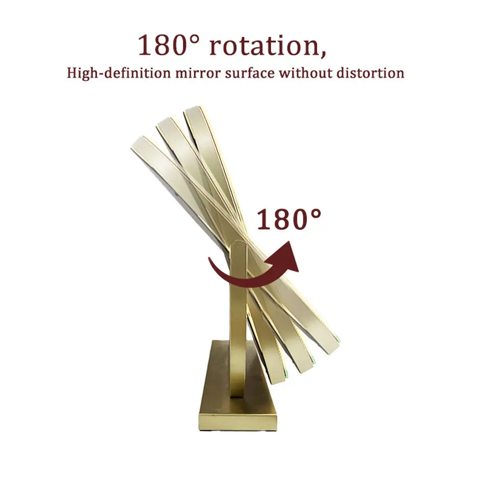 Specchio rotondo per il trucco Specchio rotondo da trucco con luci Fornitore 7