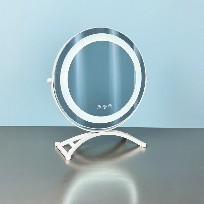 runder Schminkspiegel mit LED-Leuchten, weiches Licht, Beauty-Marke BWLLNI 1