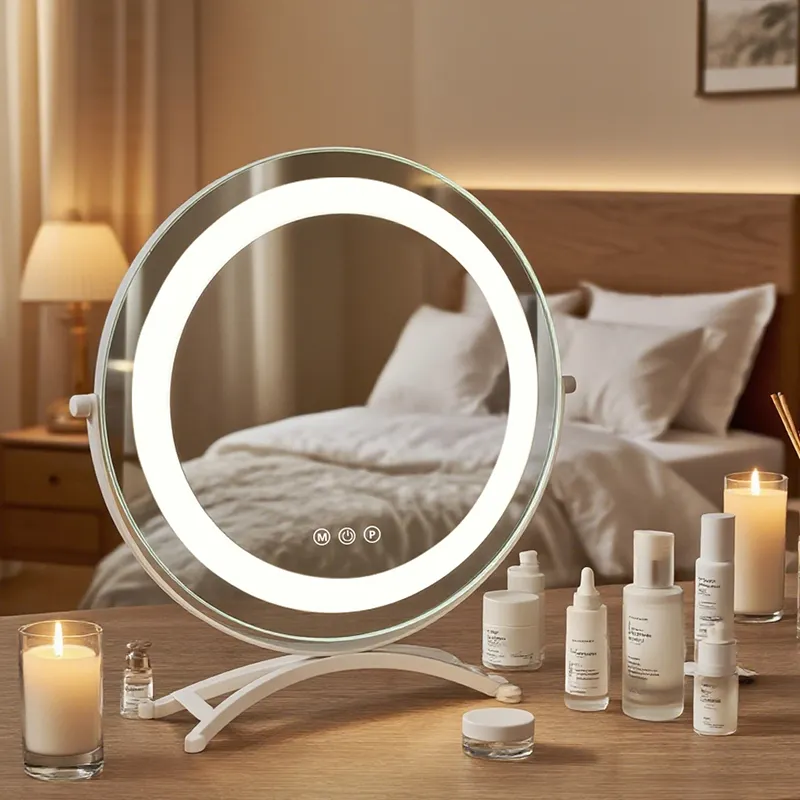 Specchio rotondo Hollywood con luci LED, specchio da trucco all'ingrosso - BWN Lighting 11