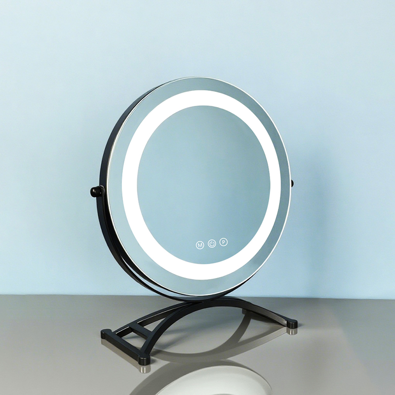 runder Schminkspiegel mit LED-Leuchten, weiches Licht, Beauty-Marke BWLLNI 7