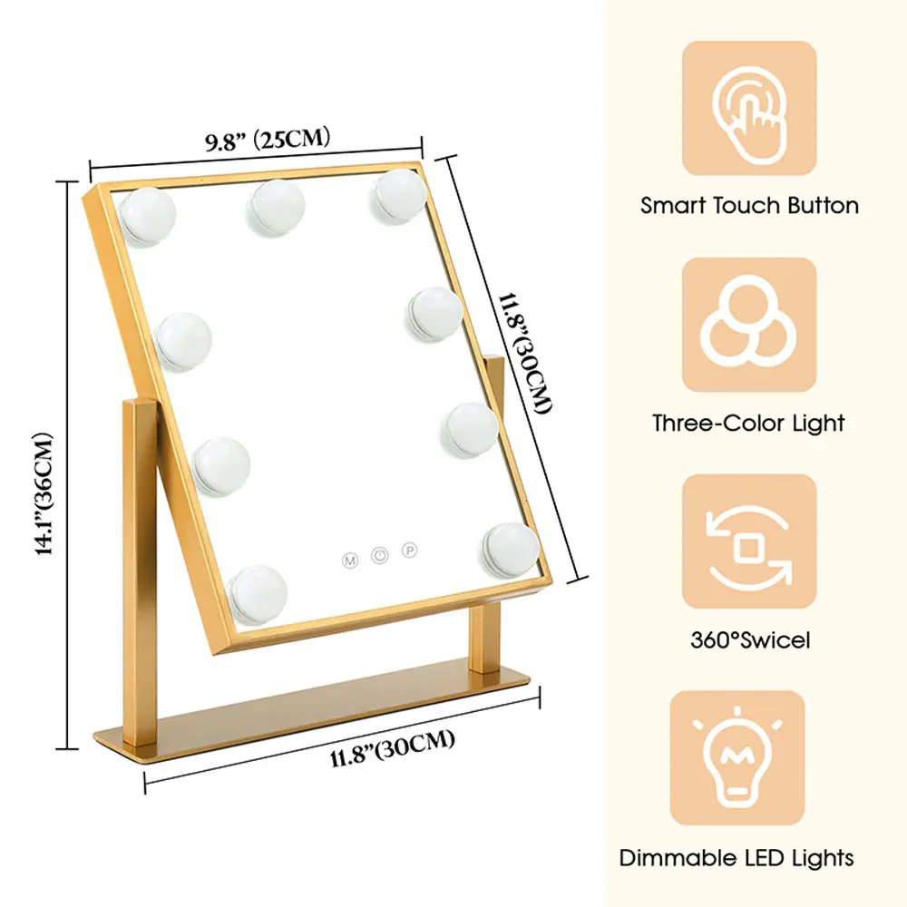 Fornitore di specchi da parete quadrati per bagno BWN Lighting 11