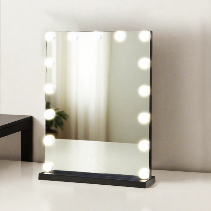 Specchio per il trucco Hollywood con lampadina adatto per saloni di bellezza in diretta streaming BWLLNI 2