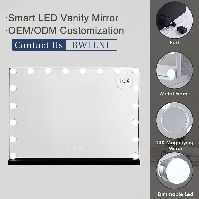 Entreprise de miroirs de salle de bain lumineux à intensité variable en gros 8