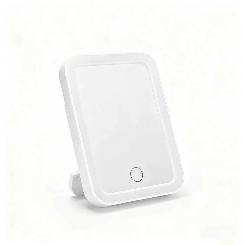 6.5 inch desk makeup mirror with foldable stand USB charging BWLLNI 1