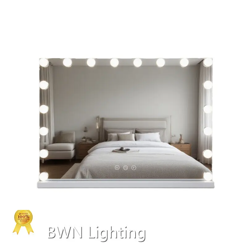 Specchio da bagno retroilluminato dimmerabile, specchio LED intelligente all'ingrosso - BWN Lighting 1