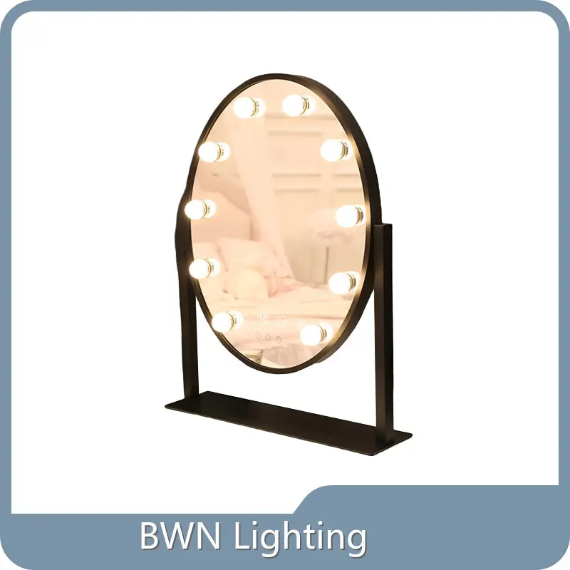 Specchio rotondo per il trucco con luci a LED di BWN Lighting 1