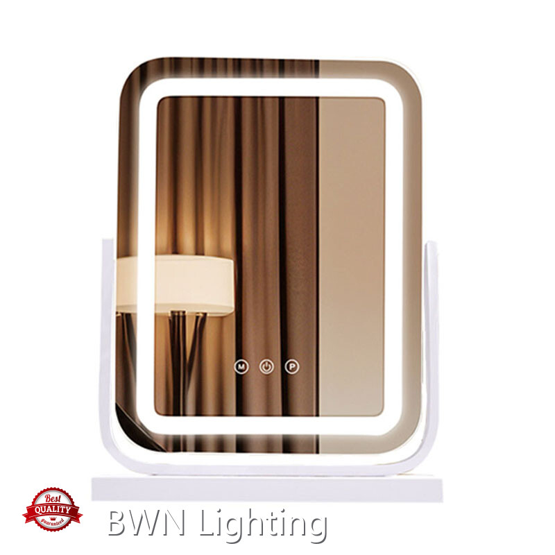 Espejo LED inteligente redondo para tocador de baño (fábrica) 1