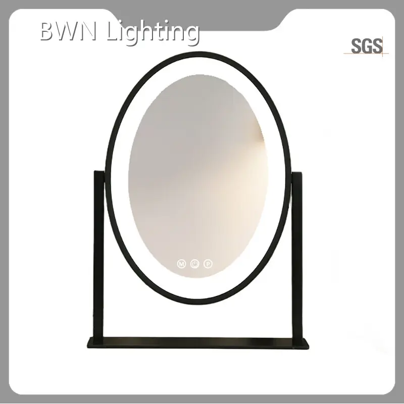 BWN Lighting Round Vanity Mirror with Lights Factory 1