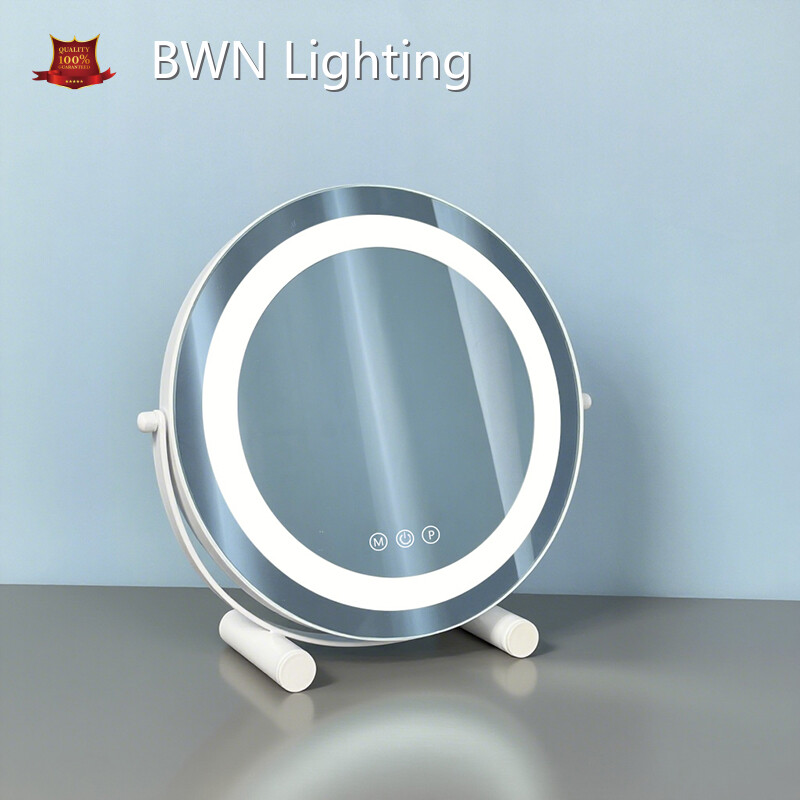Miroir rond rétroéclairé, miroir de maquillage rond en gros - BWN Lighting 1