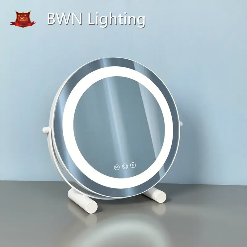 Specchio rotondo retroilluminato Specchio rotondo per il trucco Vendita all'ingrosso - BWN Lighting 1