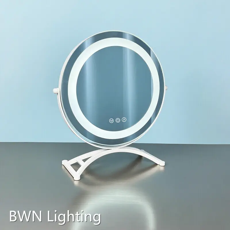 Specchio rotondo Hollywood con luci LED, specchio da trucco all'ingrosso - BWN Lighting 1