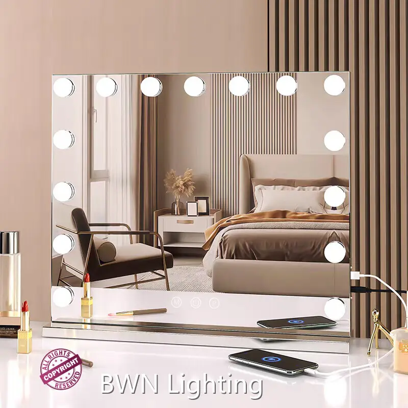 Specchio da trucco quadrato BWN Lighting Azienda di specchi da trucco quadrati-1 1