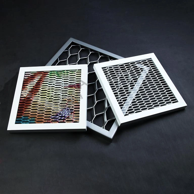 Ballesta® High-end rolled and stretched aluminum or steel mesh ceiling system 1