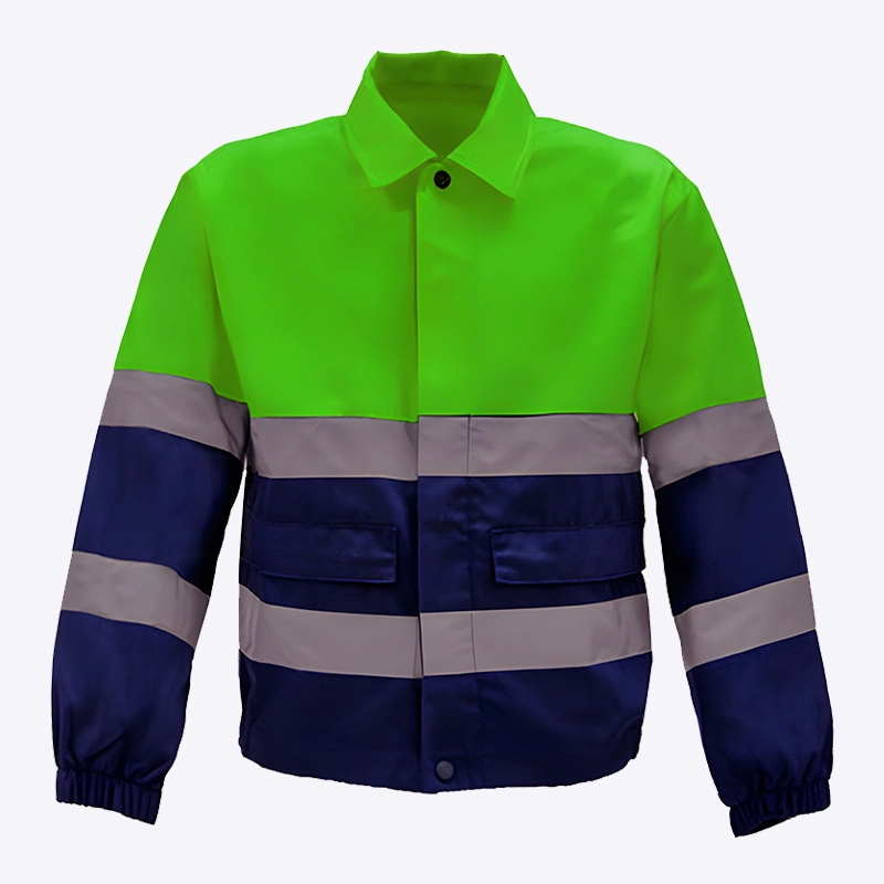 Highly reflective colorblocked work safety High Vis Polo 1