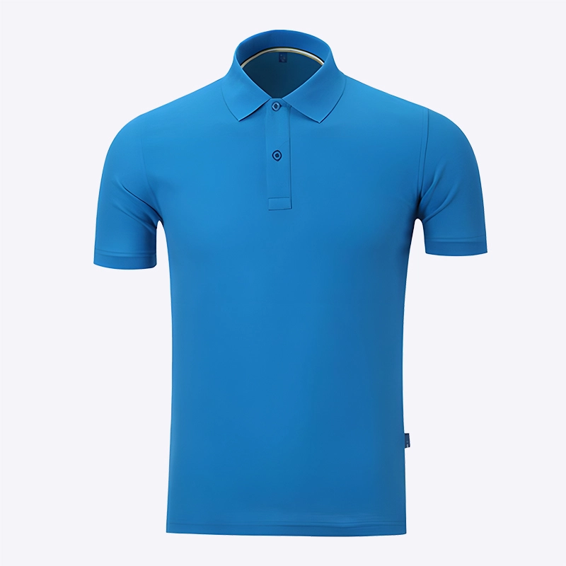 Men's Solid Color Lapel High Vis Polo Casual Commuter Tops 1