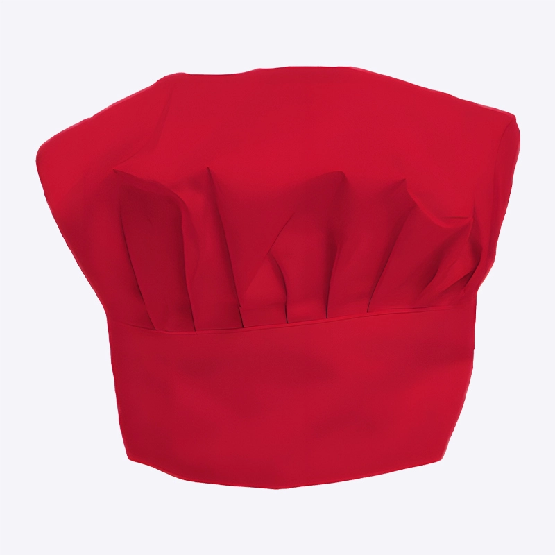 Professional custom-made pleated chef's hat for food service 1