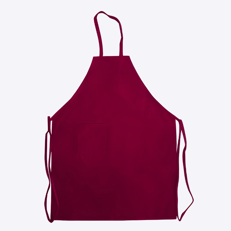 Customizable Solid Color Bib Neck Work Apron 1