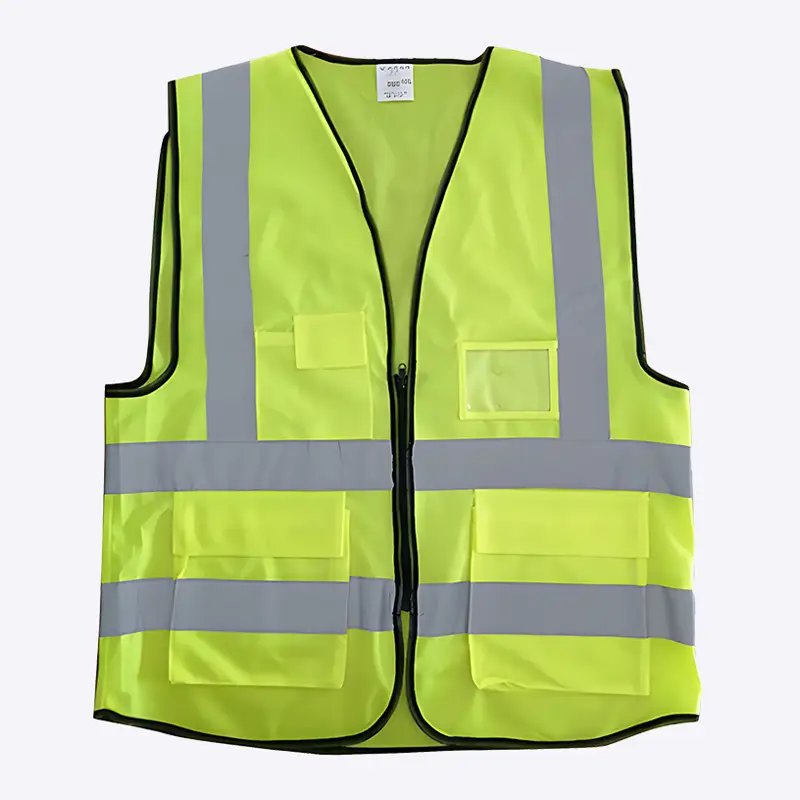 High-gloss multi-pocket construction warning Reflective Safety Vest 1