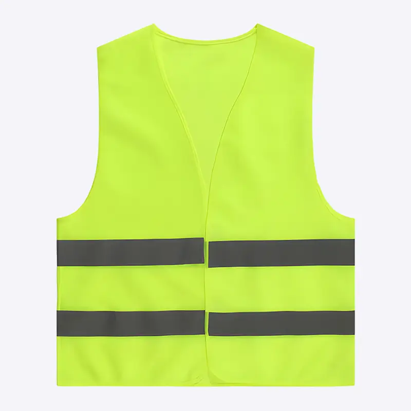Simple pocketless traffic reflective vest safety warning clothing 1
