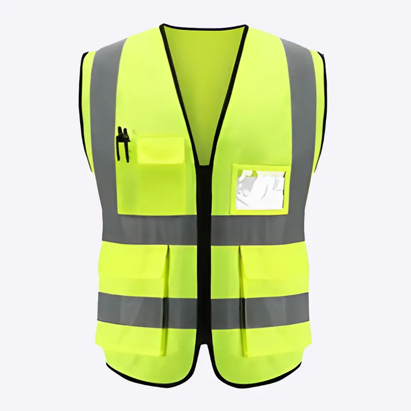 Multi-Pocket High Visibility Traffic Alert Reflective Safety Vests 1