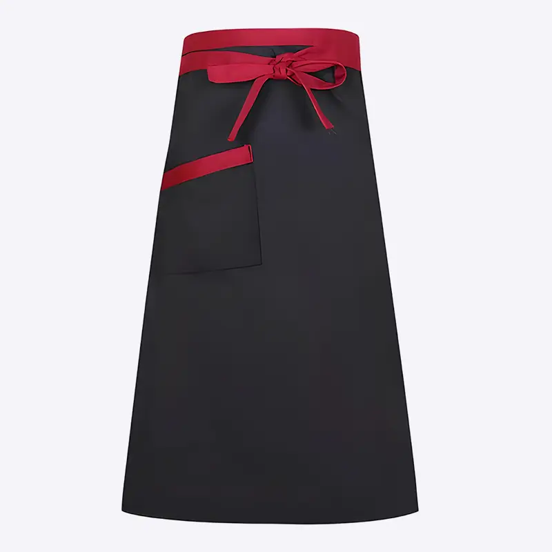 Waist Tie Single Pocket Food Service Gardening Craft Work Apron 1