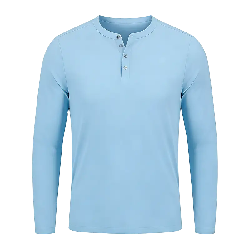 Everyday Solid-Color Comfortable Breathable Long-Sleeve Work Shirt 1