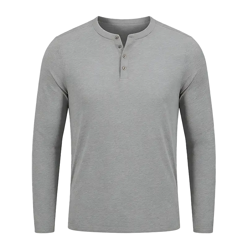 Mindennapi, egyszínű, kényelmes, lélegző, hosszú ujjú munkásing 1