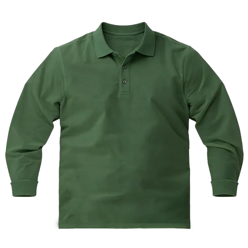 Komfortables Langarm-Poloshirt für Pendler in verschiedenen Situationen 1