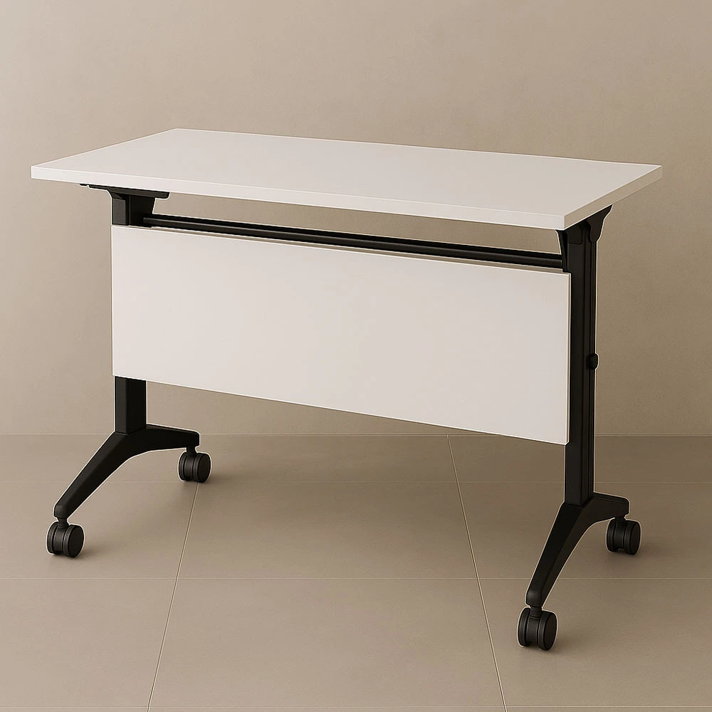 Flip-Top Training Table with Castors 1
