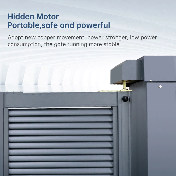 Electric Outdoor Aluminum Folding Gate Modern Design 1