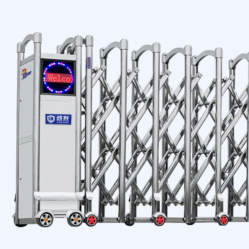 Automatic Stainless Steel Telescopic Gate 1