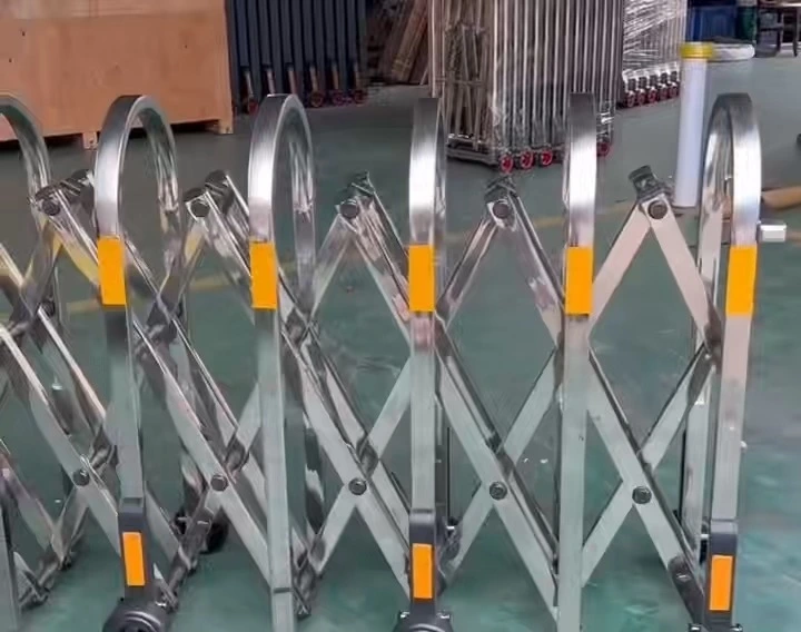 Stainless Steel Traffic Expandable Barrier Fence Accordion Barriers 1